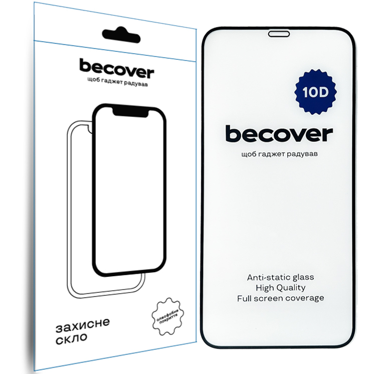 Защитное стекло BeCover для Apple iPhone 11 10D Black (711323) фото