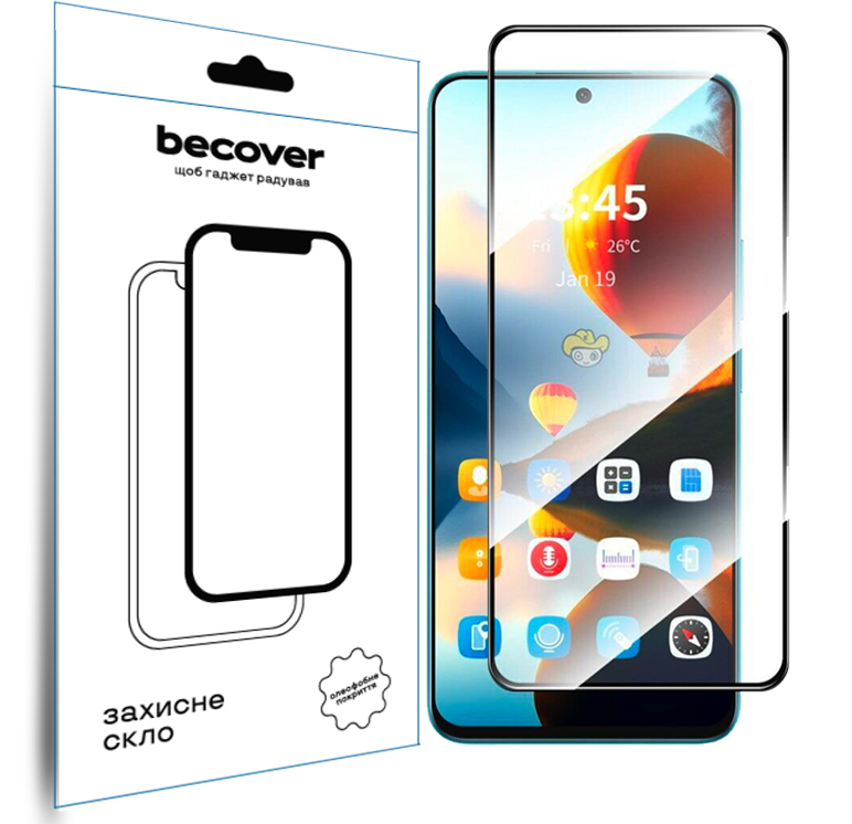 Защитное стекло BeCover для Infinix Hot 50 (X6720) Black (712148) фото4