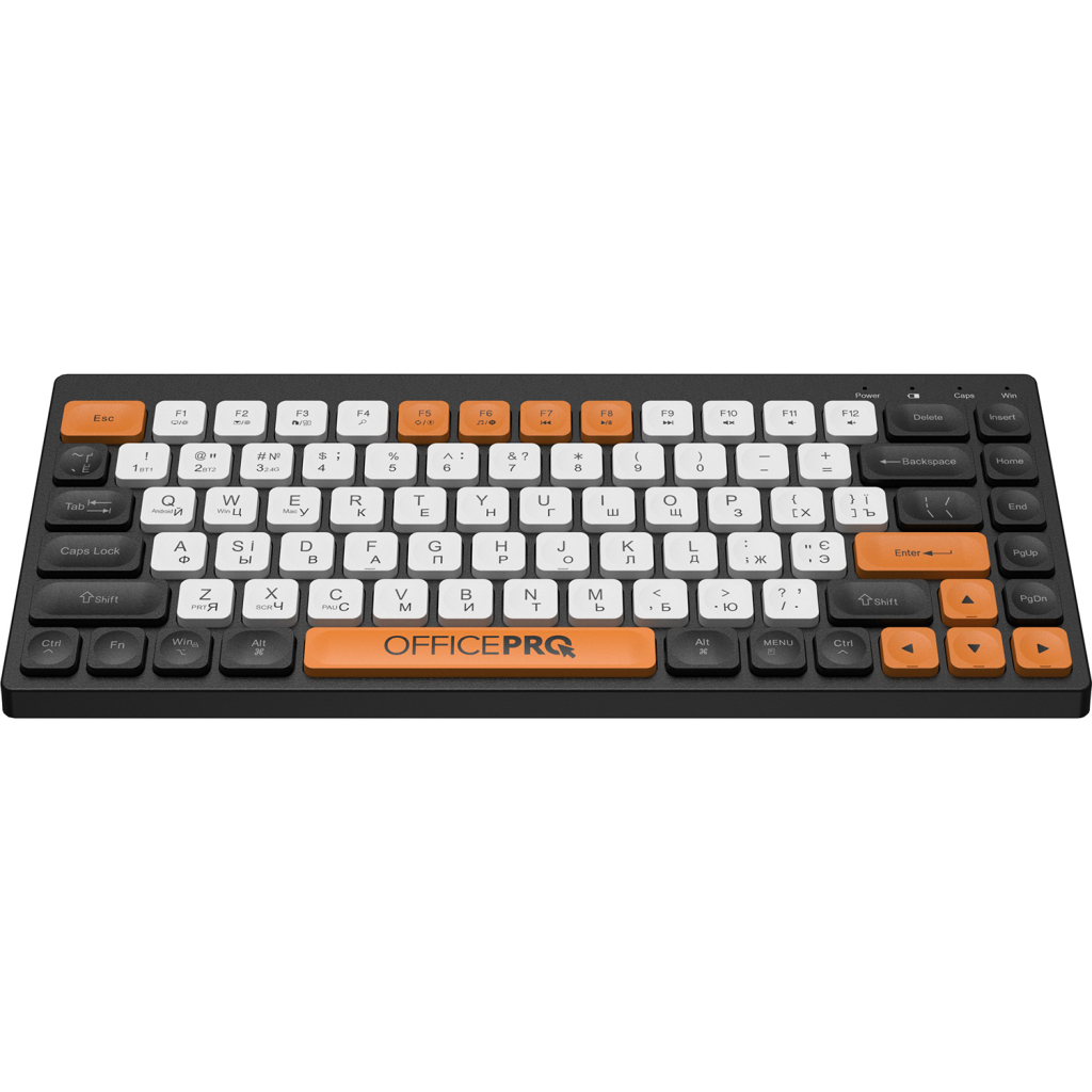 Клавіатура бездротова OfficePro SK955B Bluetooth Black фото2