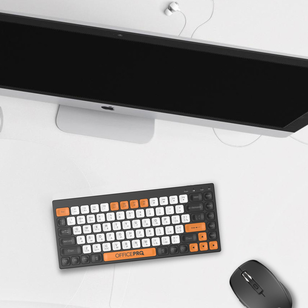 Клавіатура бездротова OfficePro SK955B Bluetooth Black фото12