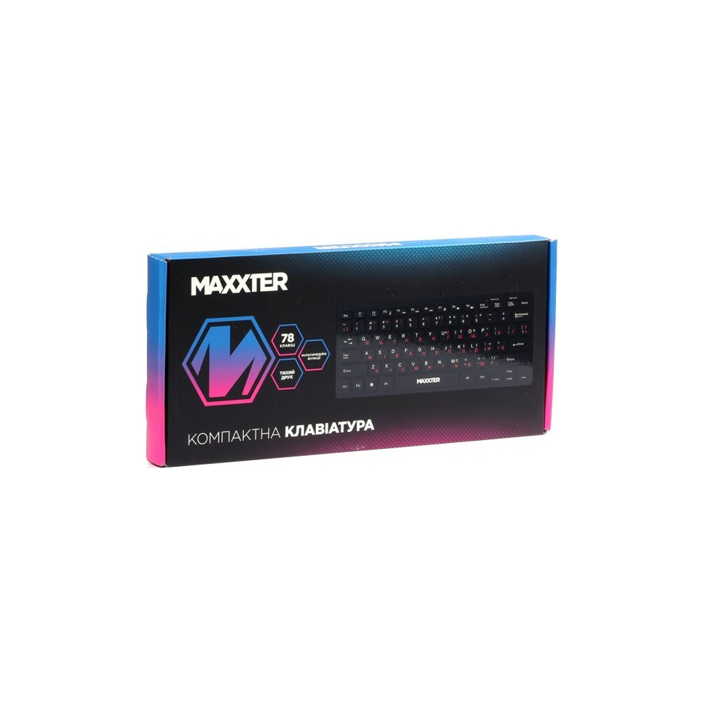 Клавiатура Maxxter KBM-C01B-UA Black фото