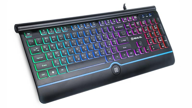 Клавіатура REAL-EL Comfort 8000 Backlit Ukr Black фото2