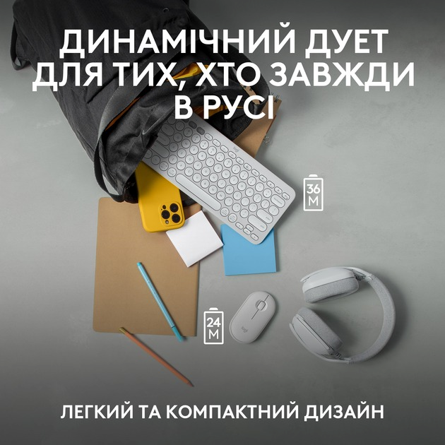Комплект Logitech Pebble 2 Combo White (920-012240) фото8