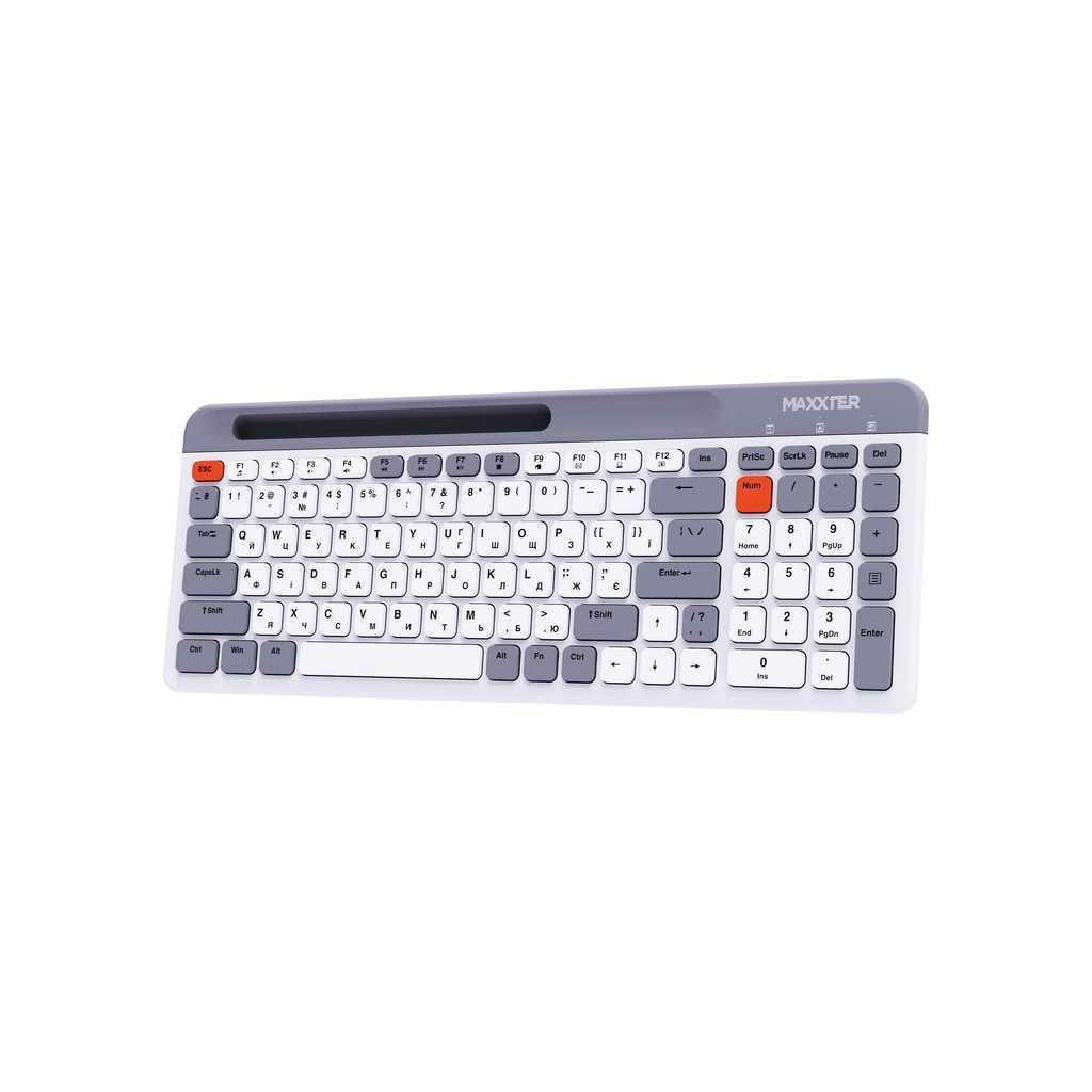 Клавiатура бездротова Maxxter KBW-02G-UA фото2