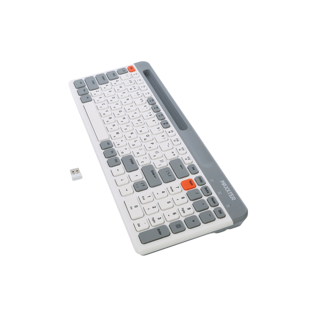 Клавiатура бездротова Maxxter KBW-02G-UA фото4