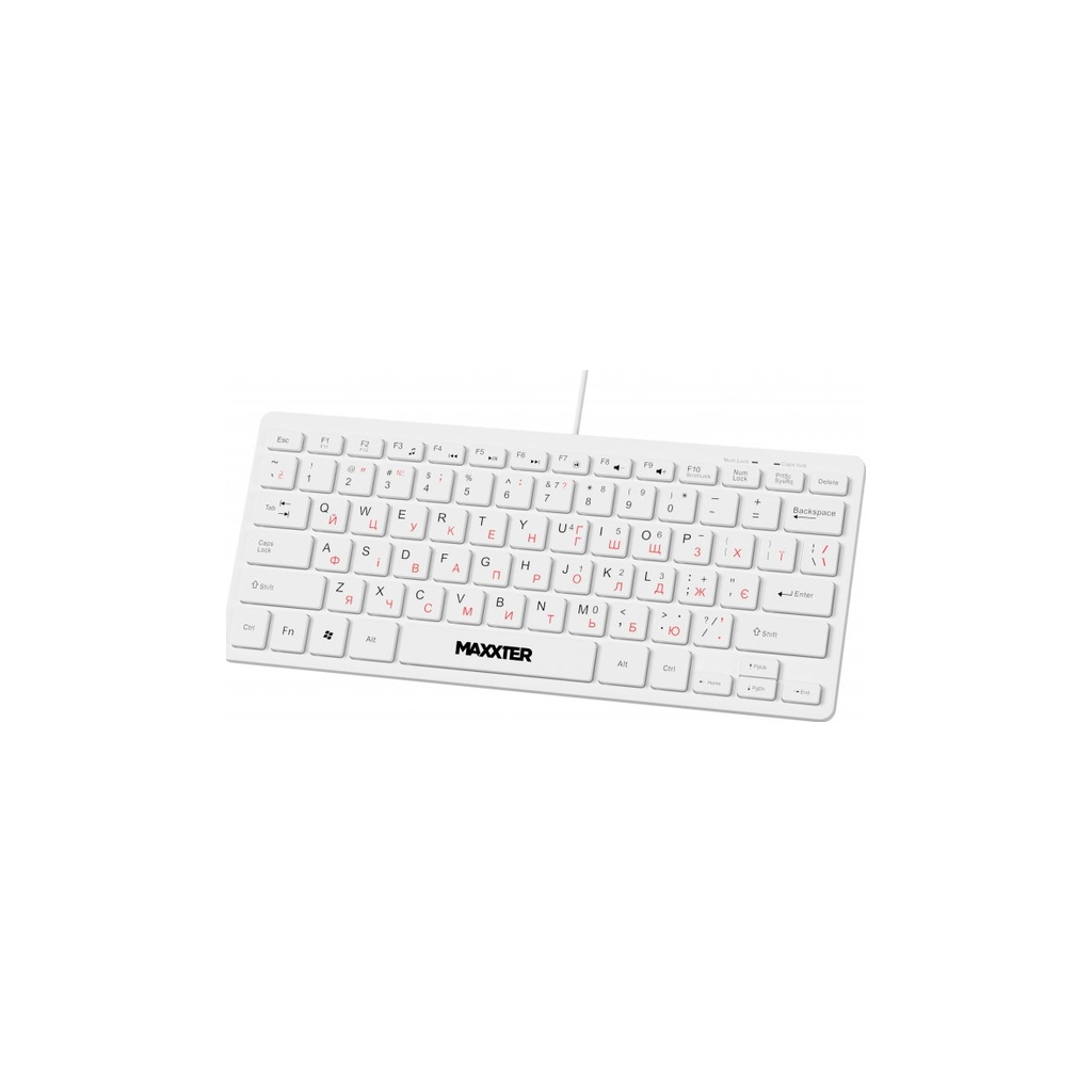 Клавiатура Maxxter KBM-C01W-UA White фото