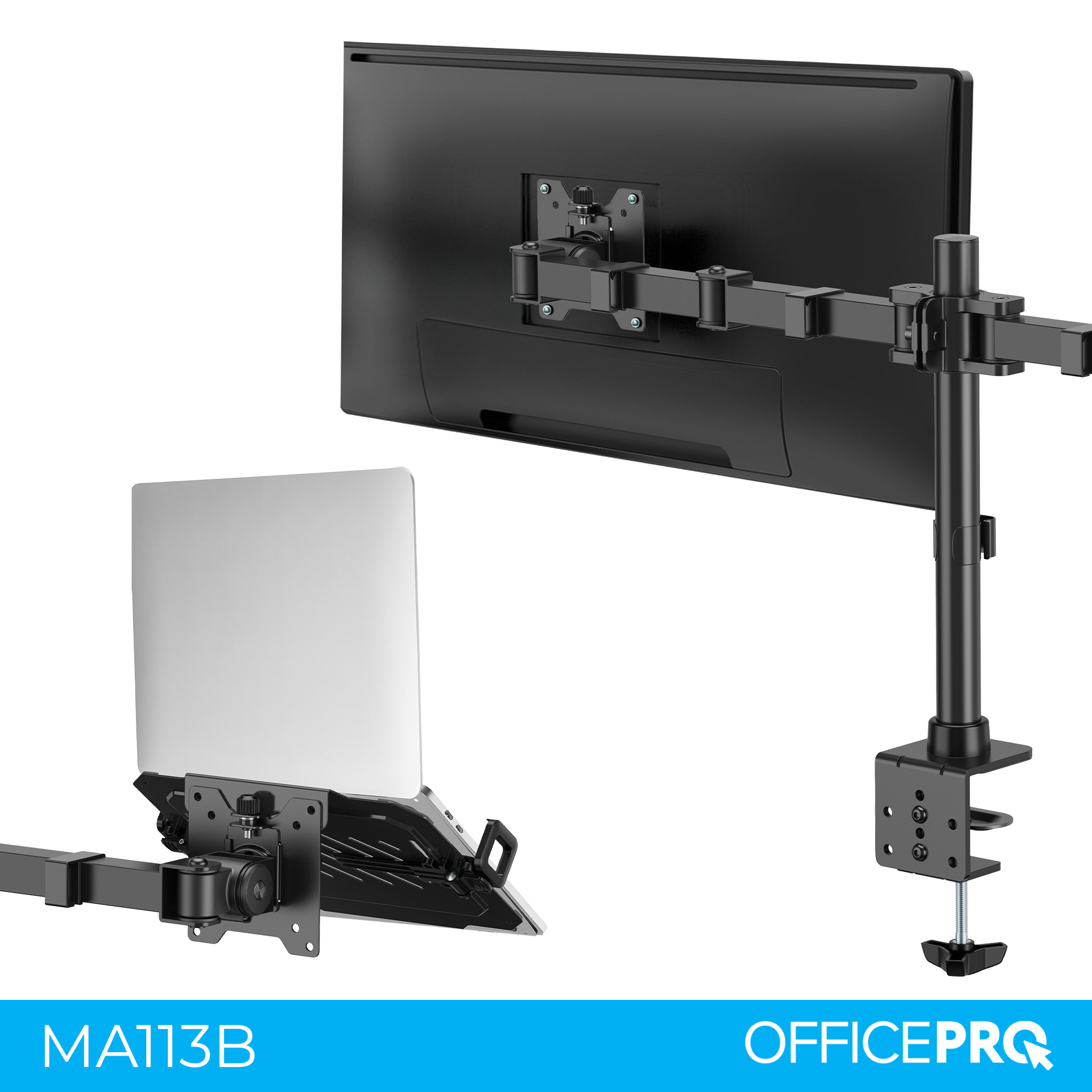 Кронштейн OfficePro MA113B 17-49" Black (VESA100х100) фото
