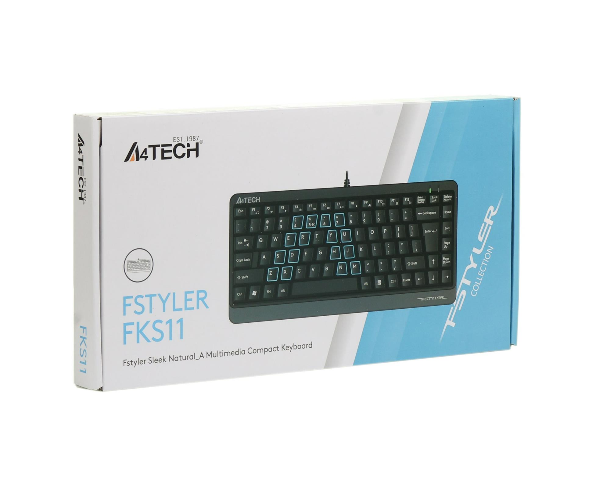 Клавіатура A4Tech Fstyler FKS11 Grey фото7