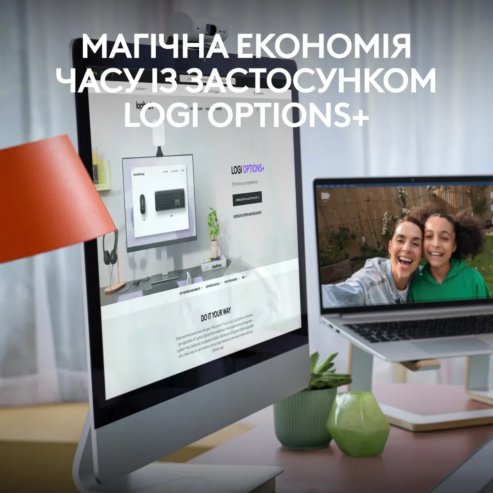 Комплект (клавіатура, миша) бездротовий Logitech Signature Slim Combo MK950 Graphite (920-012490) фото
