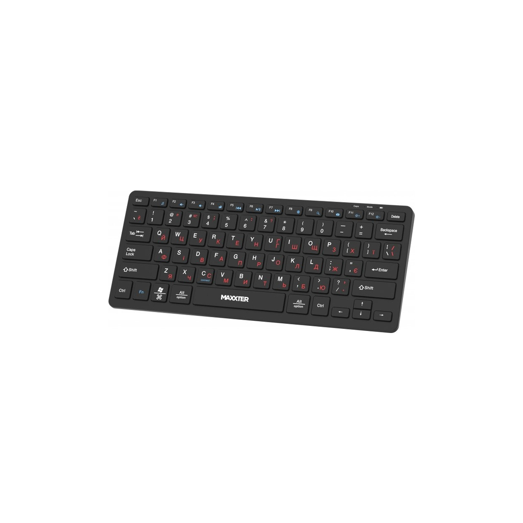 Клавiатура бездротова Maxxter KBW-C01B-UA Black фото2