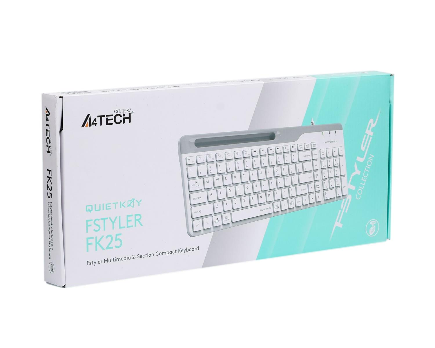 Клавіатура A4Tech Fstyler Ukr FK25 White фото8
