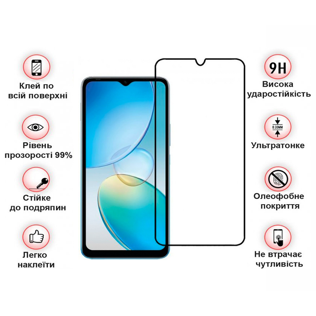 Захисне скло BeCover для Infinix Hot 20i (X665E) Black (708544) фото4