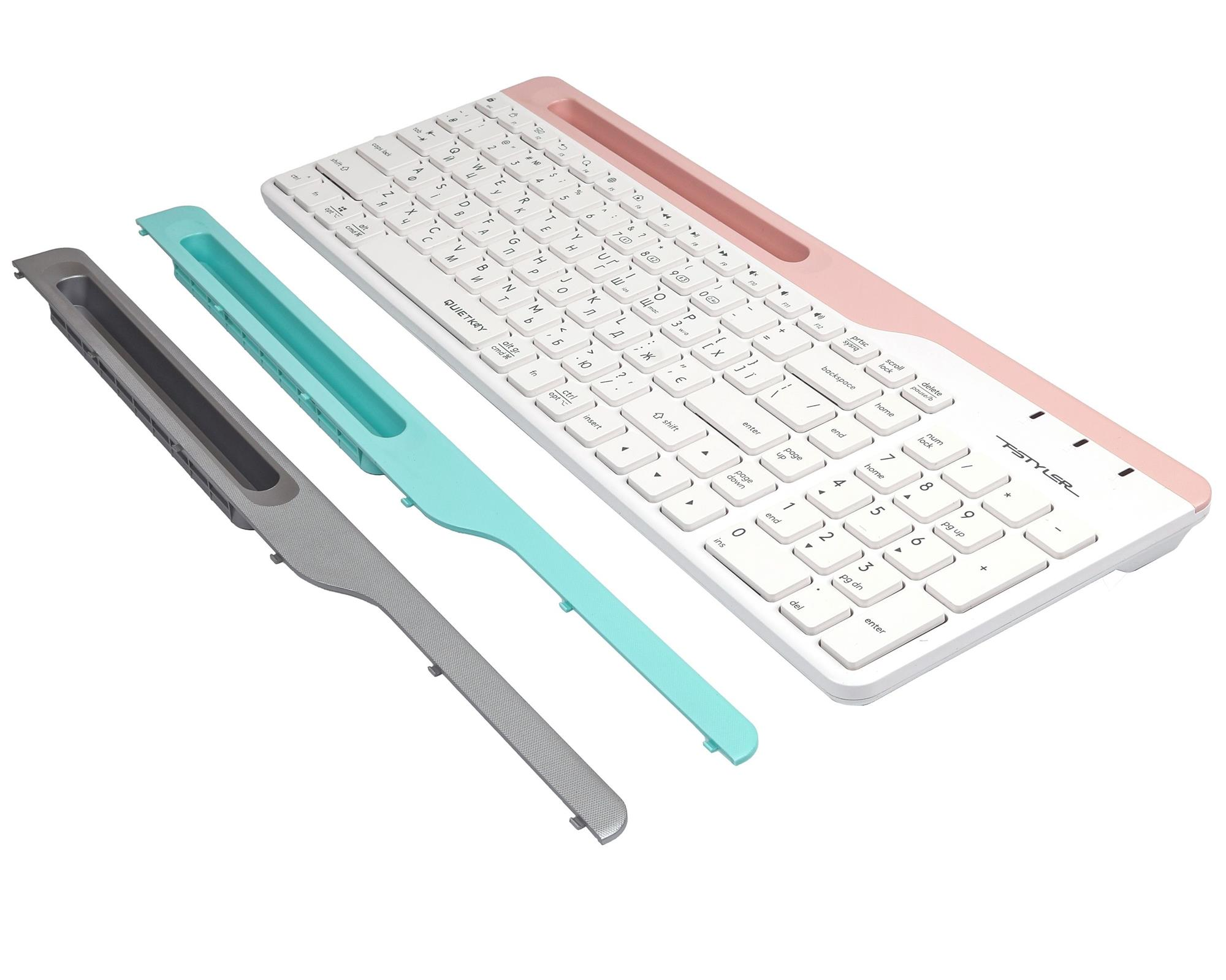 Клавиатура A4Tech беспроводная Fstyler, Bluetooth / 2.4 ГГц, FBK25 (White) фото