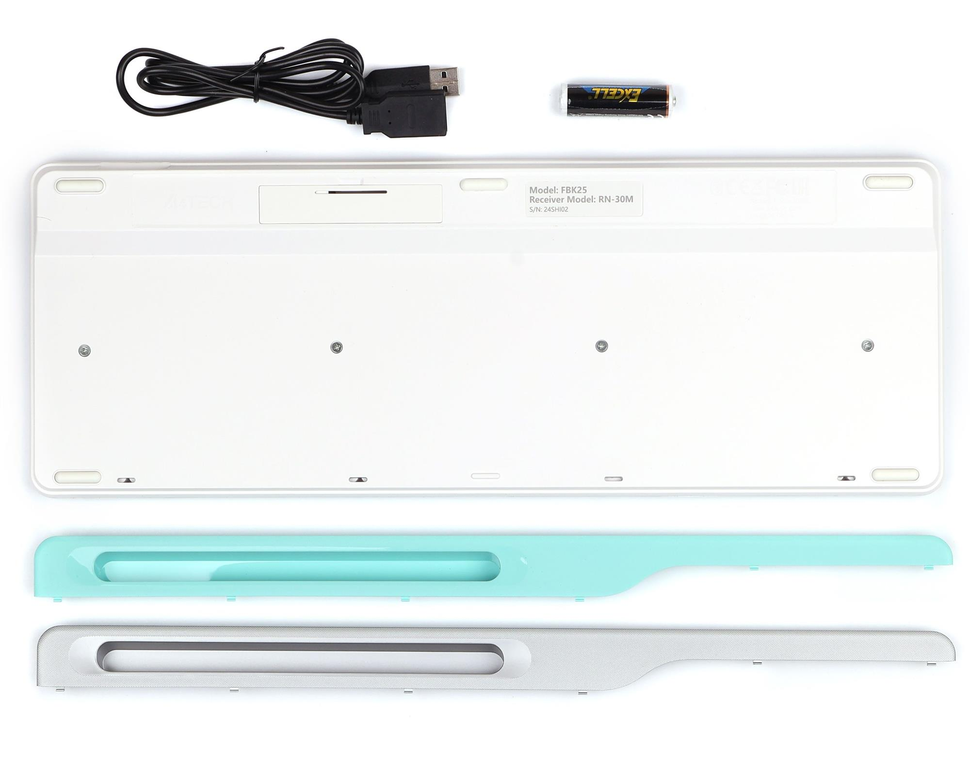 Клавиатура A4Tech беспроводная Fstyler, Bluetooth / 2.4 ГГц, FBK25 (White) фото