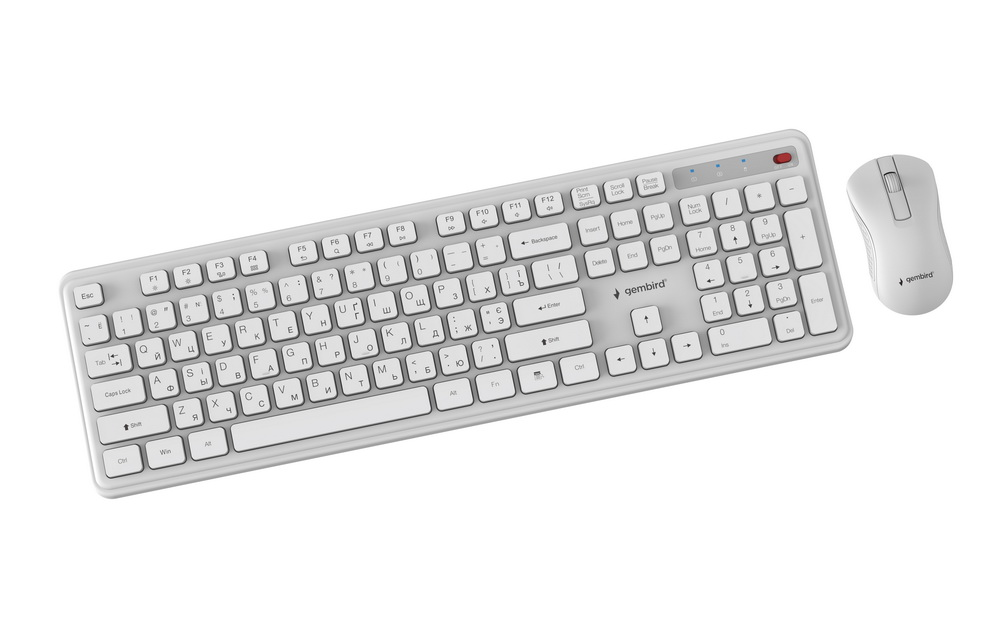 Комплект Gembird KBS-WPS-01-W-CYRL White фото2