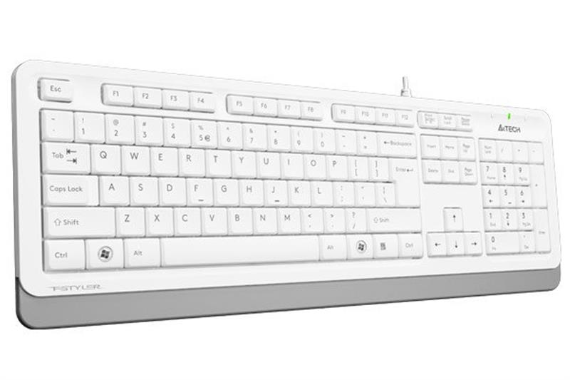 Клавіатура A4Tech FK10 Ukr White фото