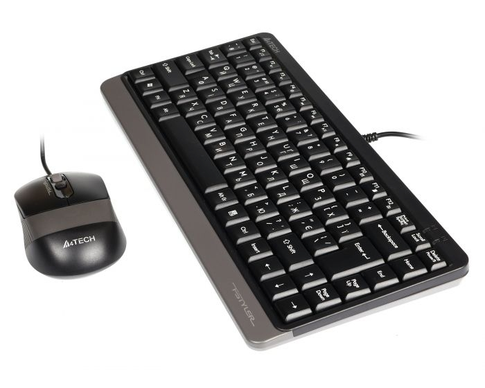 Комплект (клавіатура, миша) A4Tech Fstyler F1110 Grey USB фото5