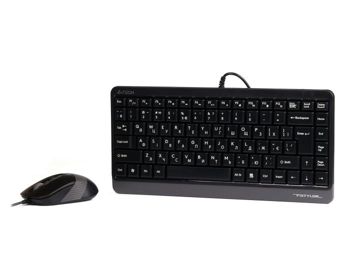 Комплект (клавіатура, миша) A4Tech Fstyler F1110 Grey USB фото2