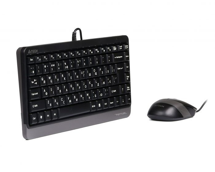 Комплект (клавіатура, миша) A4Tech Fstyler F1110 Grey USB фото4