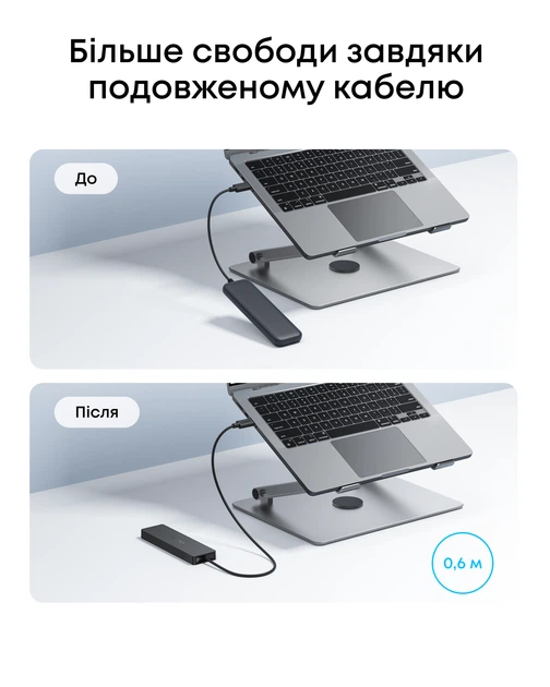 Концентратор Anker PowerExpand Direct 4-in-1 USB-C PD Media Hub Black (A8309G11) фото7