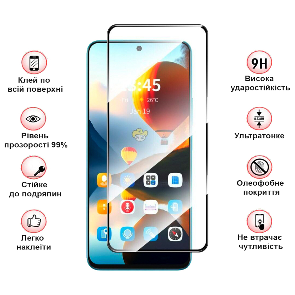 Захисне скло BeCover для Infinix Hot 50 Pro (X6881) Black (712488) фото3