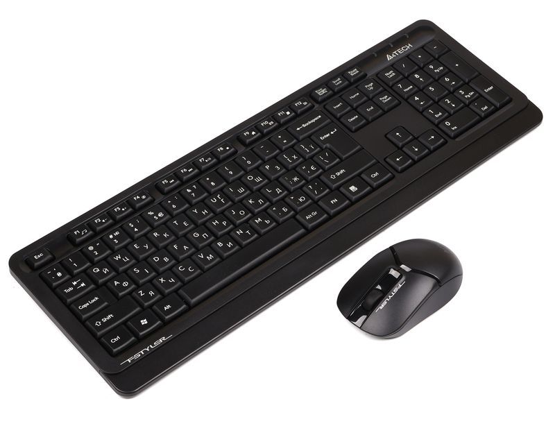 Бездротовий комплект A4Tech Fstyler клавіатура+миша, FG1012S (Black) фото2