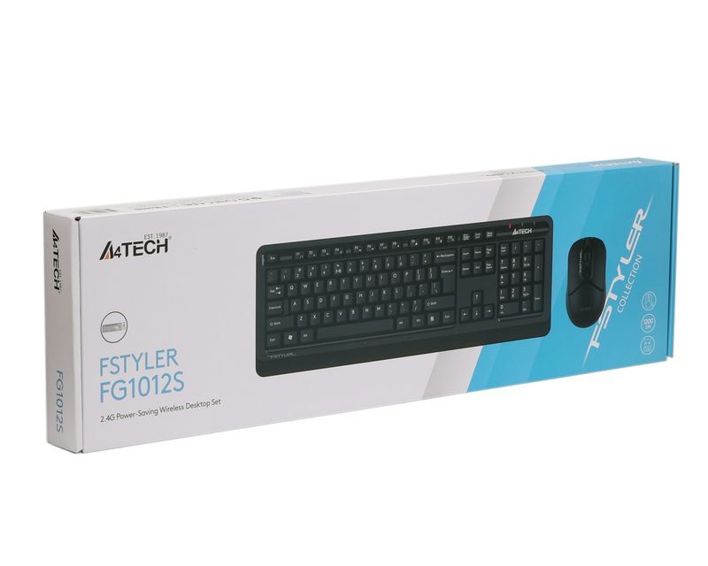 Бездротовий комплект A4Tech Fstyler клавіатура+миша, FG1012S (Black) фото6