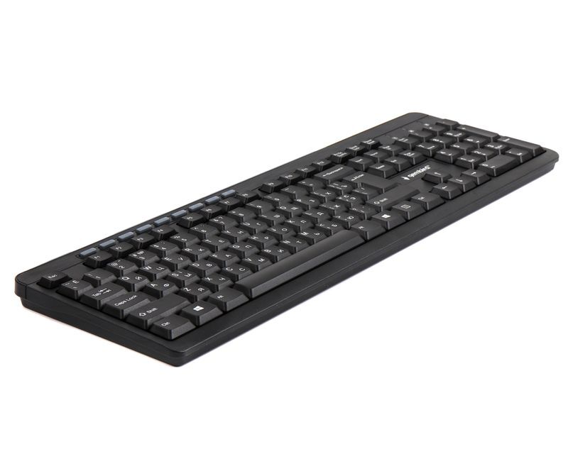 Клавиатура Gembird мультимедийная, USB, KB-UM-106-UA черная фото