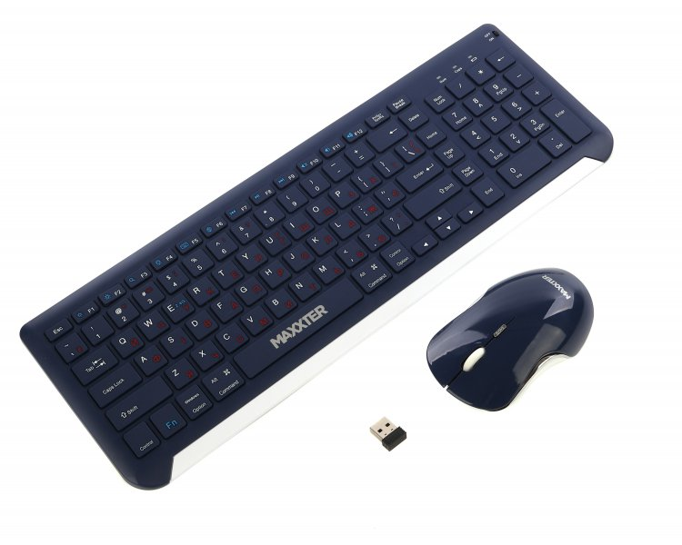 Комплект Maxxter KMS-WCM-01BL-UA Dark Blue фото2
