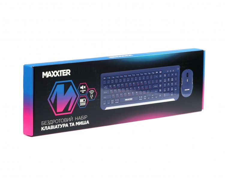 Комплект Maxxter KMS-WCM-01BL-UA Dark Blue фото5