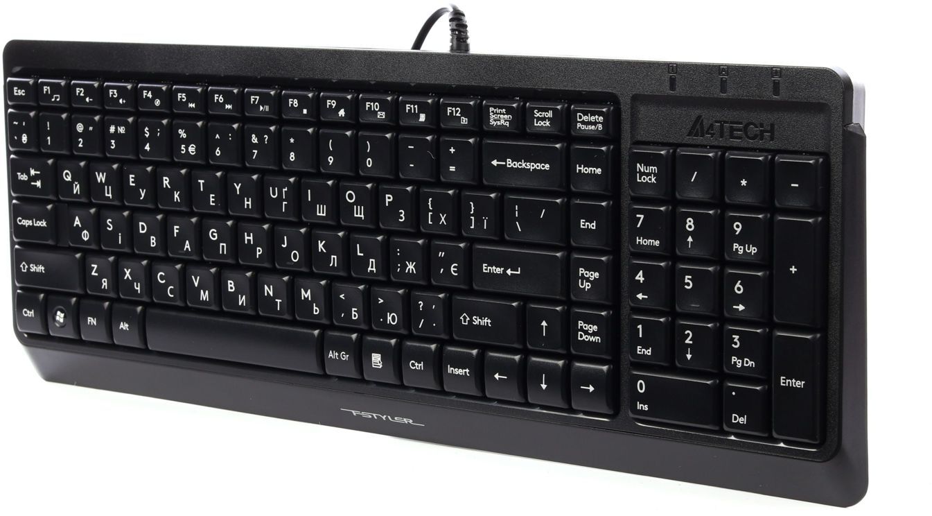 Клавиатура A4Tech Fstyler FK15 Ukr Black фото2