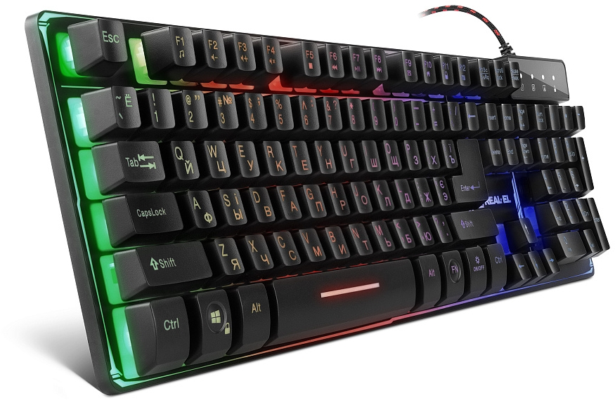 Клавіатура REAL-EL Gaming 8700 Black фото3