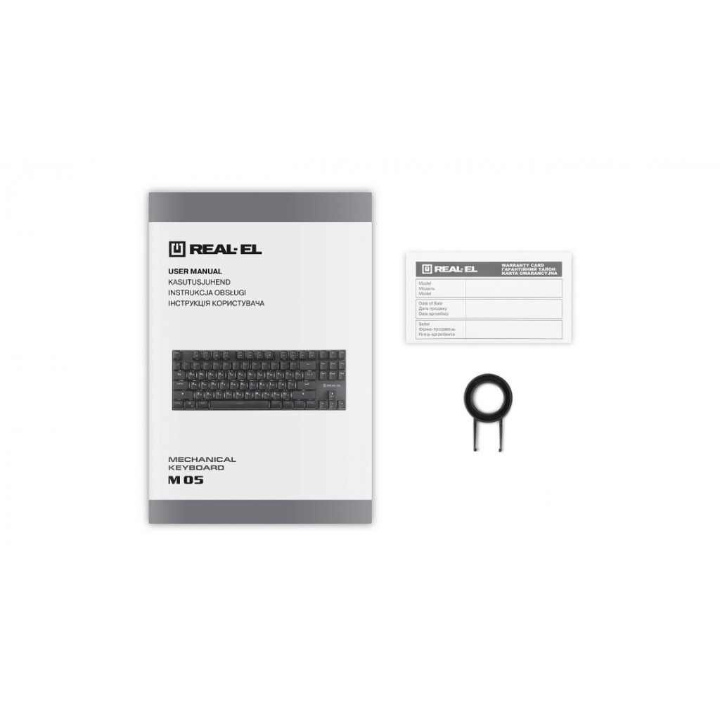 Клавіатура REAL-EL M 05 Grey USB фото9