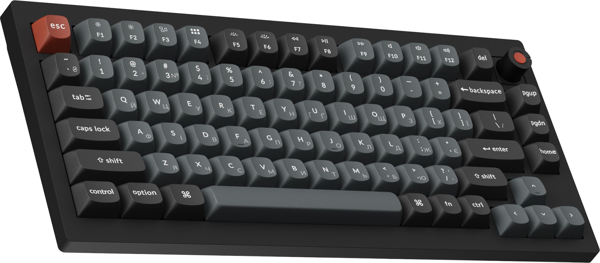 Клавіатура Keychron V1 8K Keychron Super Red Switch Black RGB (V1W-D1-UA) фото3