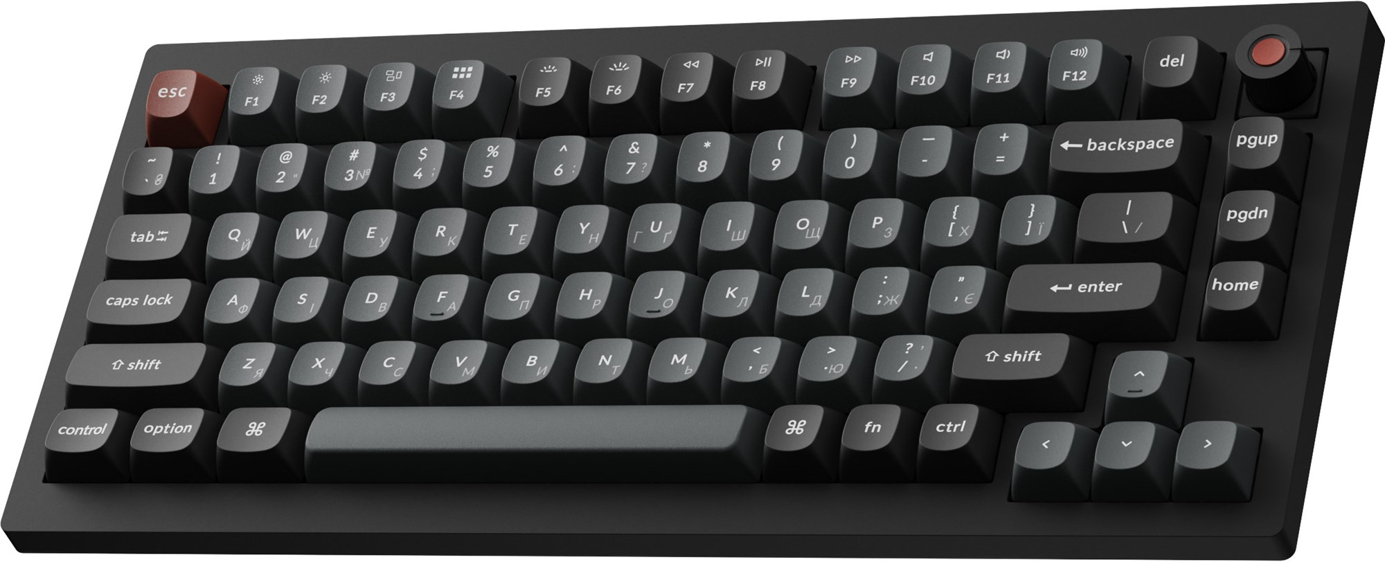 Клавіатура Keychron V1 8K Keychron Super Red Switch Black RGB (V1W-D1-UA) фото4