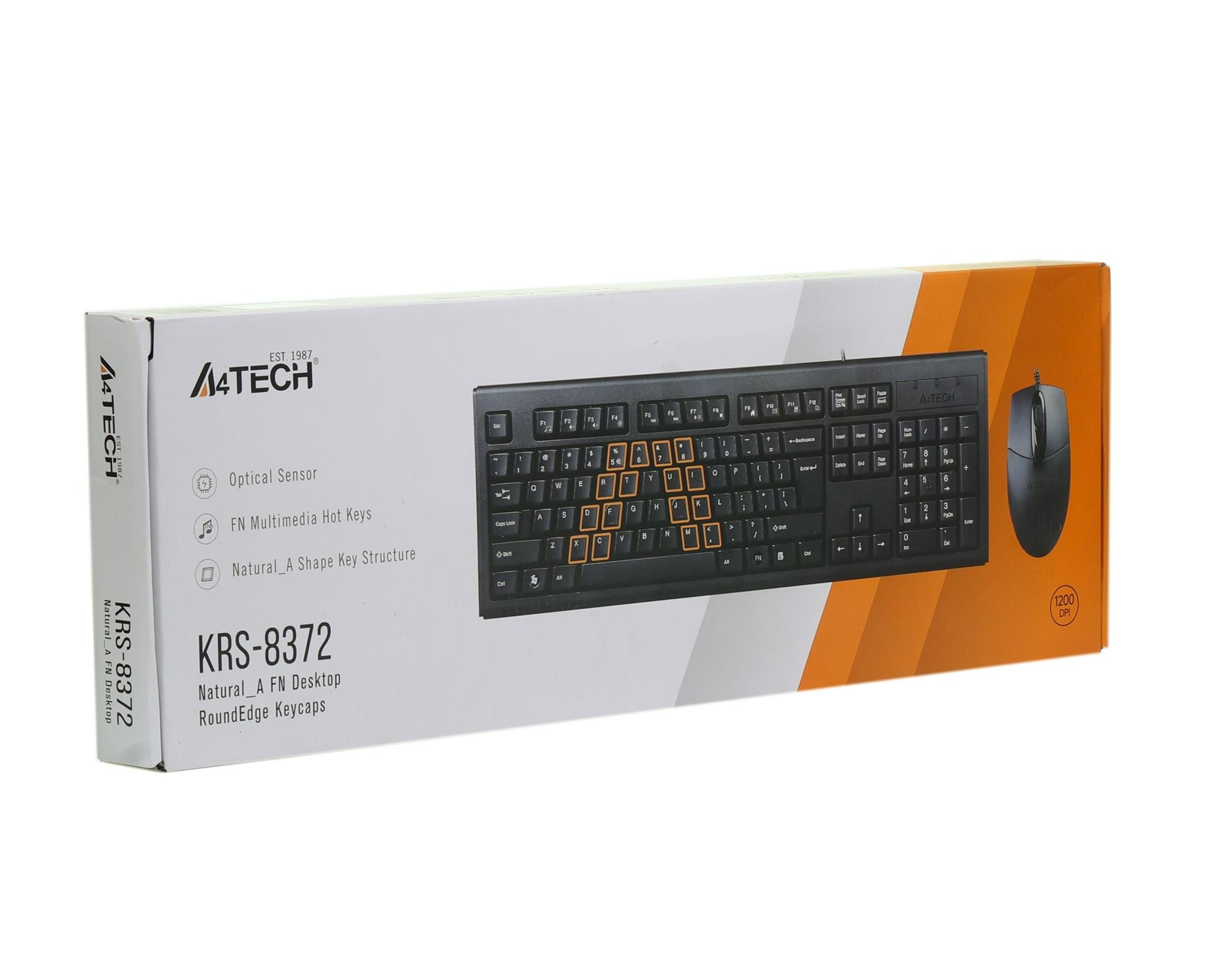 Комплект A4Tech KR-8372 Black фото