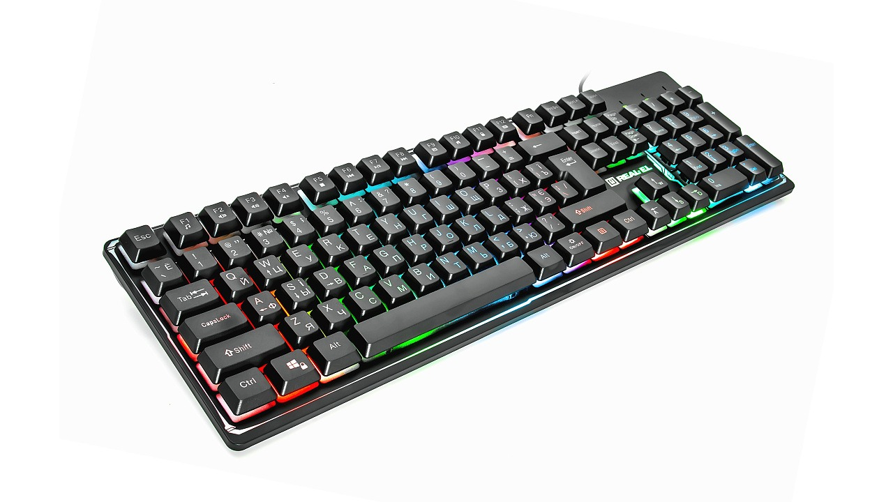 Клавіатура REAL-EL Comfort 7011 Backlit Ukr Black фото3