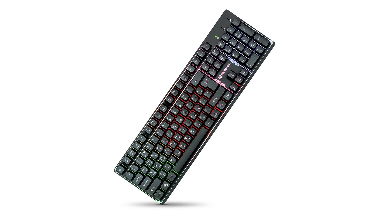 Клавіатура REAL-EL Comfort 7011 Backlit Ukr Black фото6