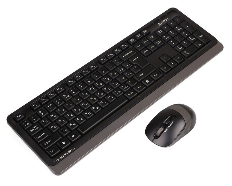 Бездротовий комплект A4Tech Fstyler клавіатура+миша, FG1010S (Grey) фото2