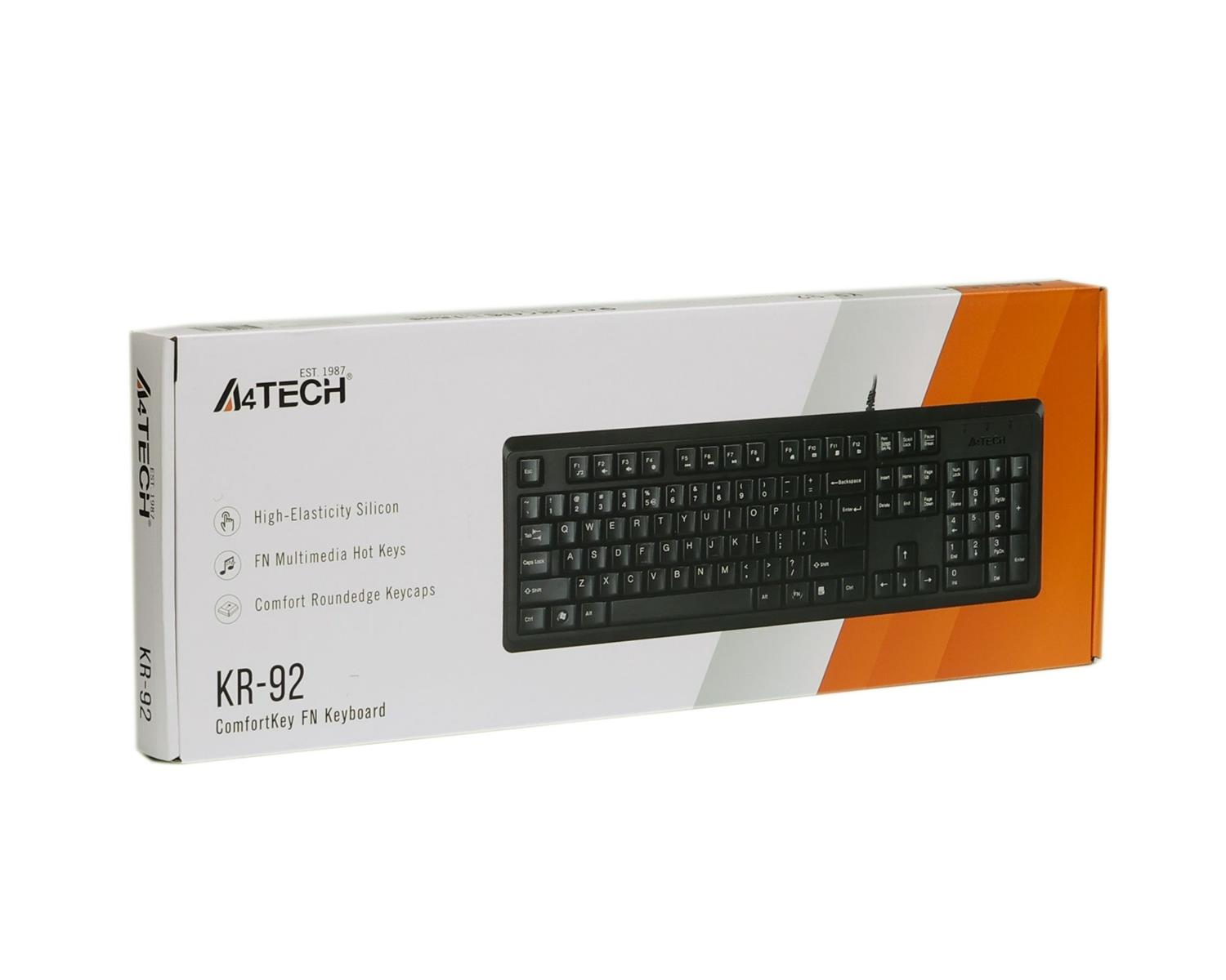 Клавіатура A4Tech KR-92 Black фото7