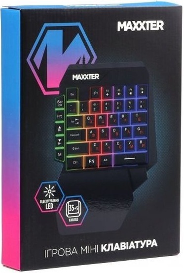 Клавиатура Maxxter KBG-OH-01B-UA Black фото5