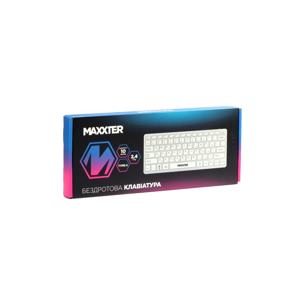 Клавiатура бездротова Maxxter KBW-C01S-UA Silver фото5