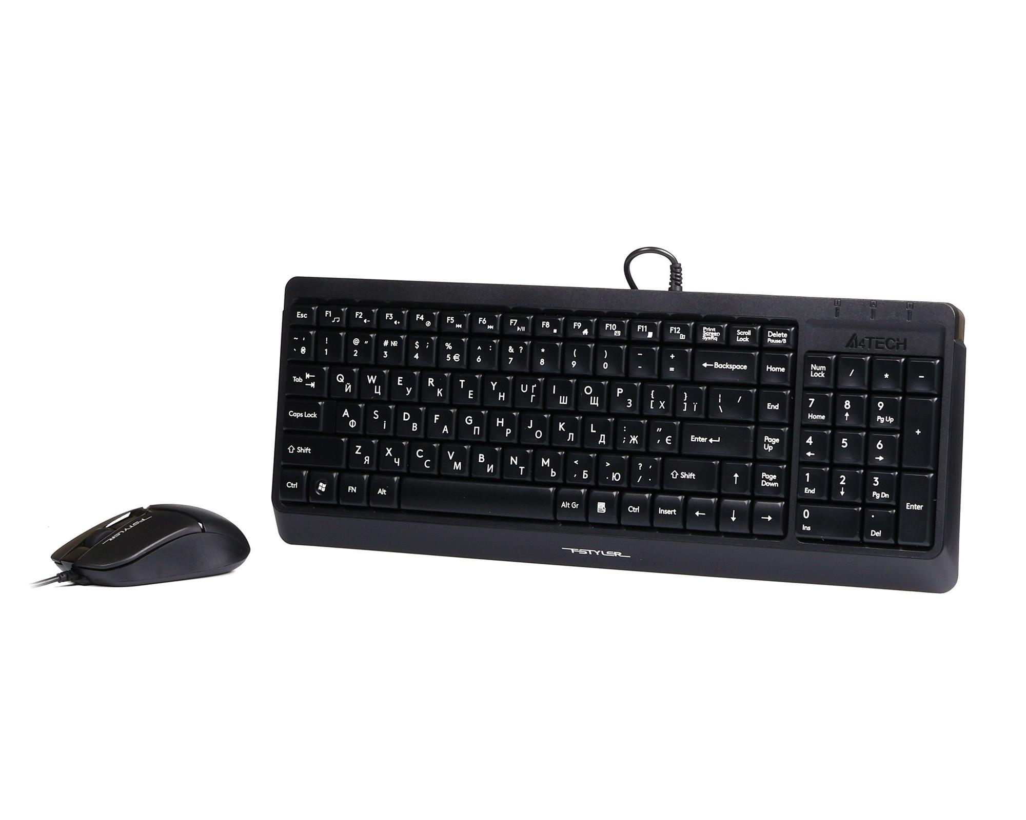Комплект A4Tech F1512 Black фото4