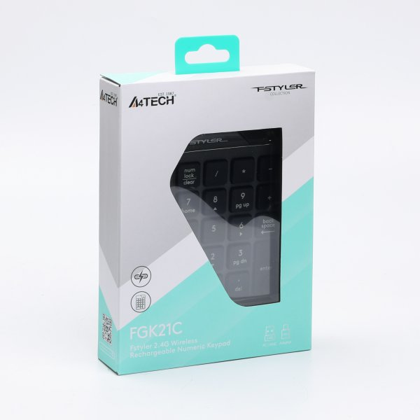 Клавіатура цифрова A4Tech Fstyler FGK21C Grey фото8
