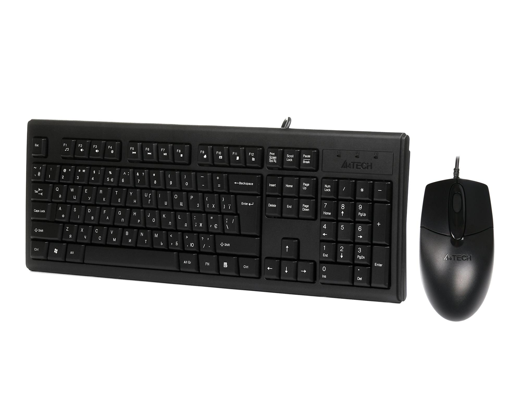 Комплект (клавіатура, миша) A4Tech KR-8372S Black фото2