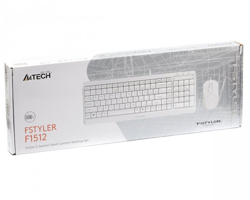 Комплект A4Tech F1512 White фото5