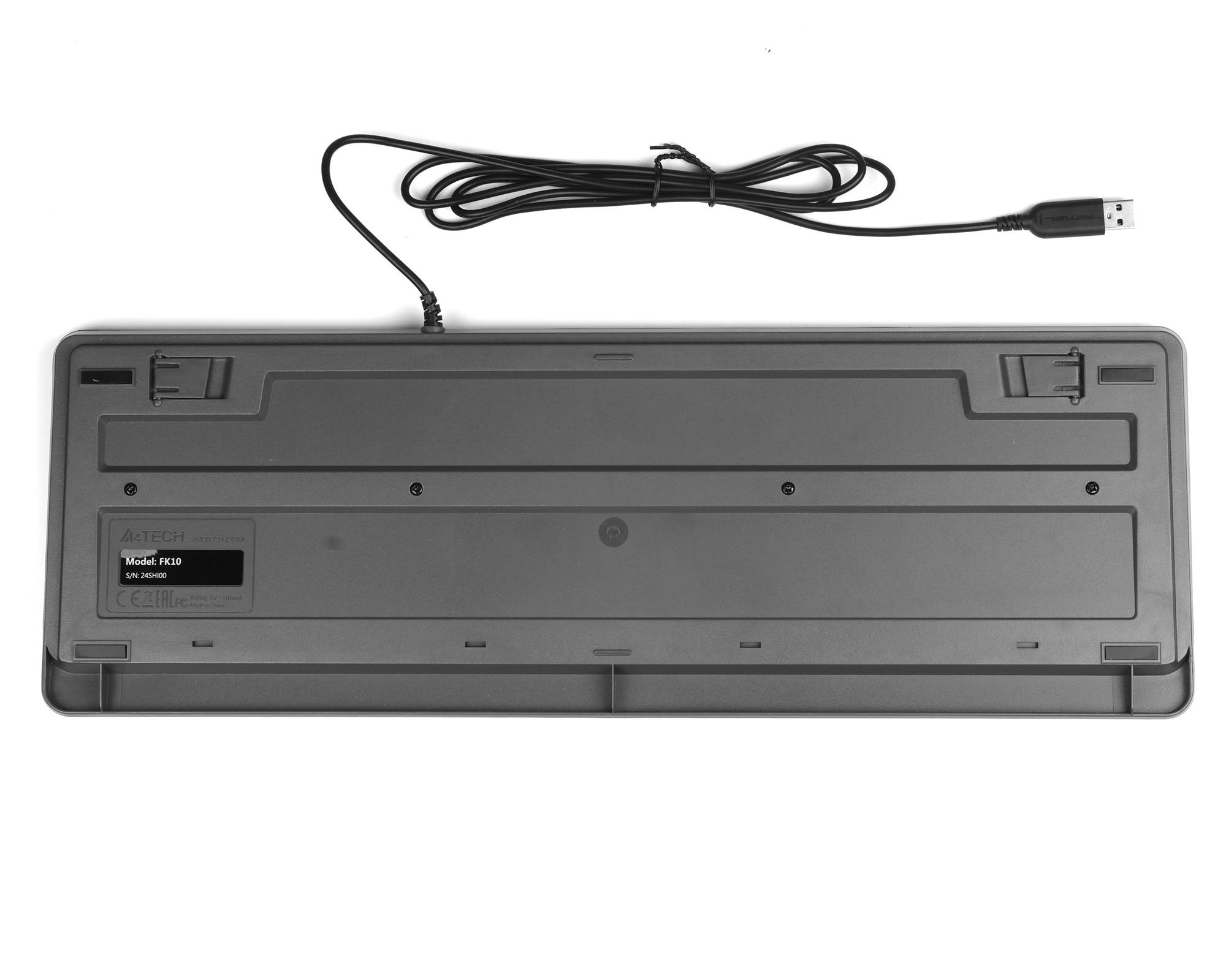 Клавіатура A4Tech FK10 Ukr Grey фото4