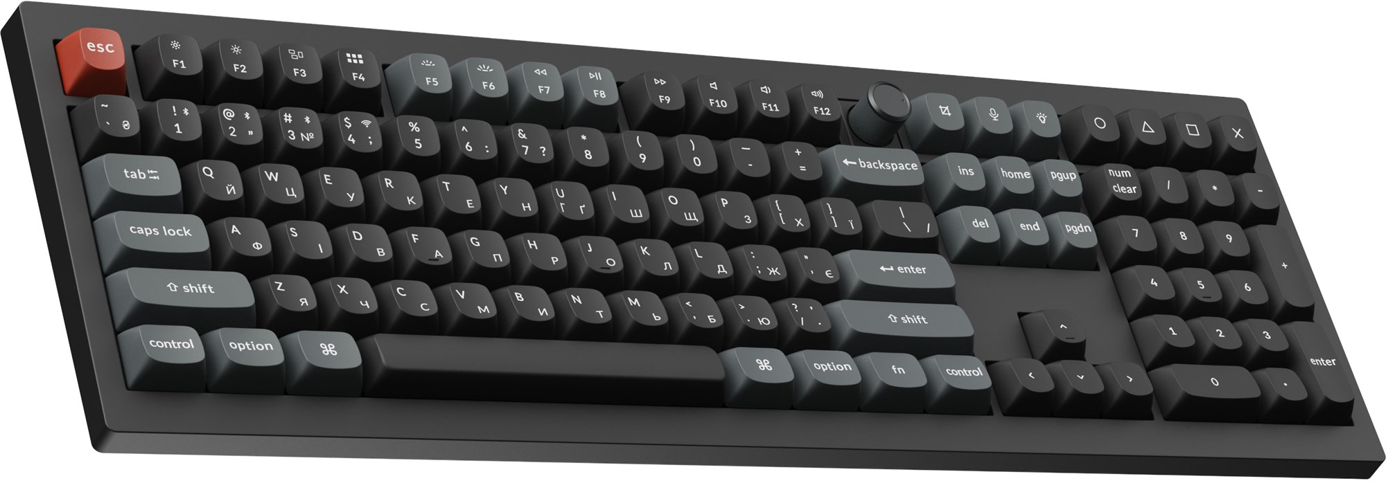 Клавіатура бездротова Keychron V6 Ultra Keychron Red Switch Black RGB (V6U-D1-UA) фото3