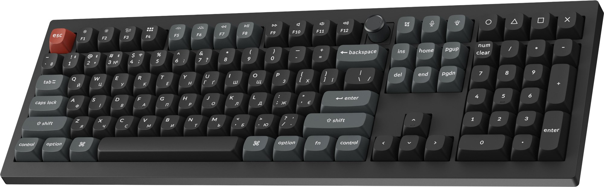 Клавіатура бездротова Keychron V6 Ultra Keychron Red Switch Black RGB (V6U-D1-UA) фото4