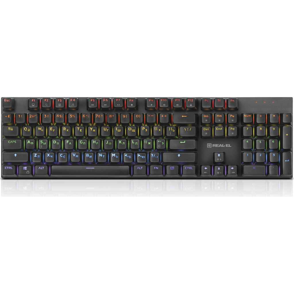 Клавіатура REAL-EL M 13 Grey USB фото2